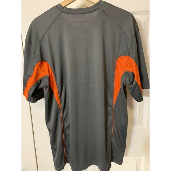 Badger Rockwall‎ Jackets Baseball T Shirt Men’s Sz L Jersey Gray Orange Black - Picture 5 of 5